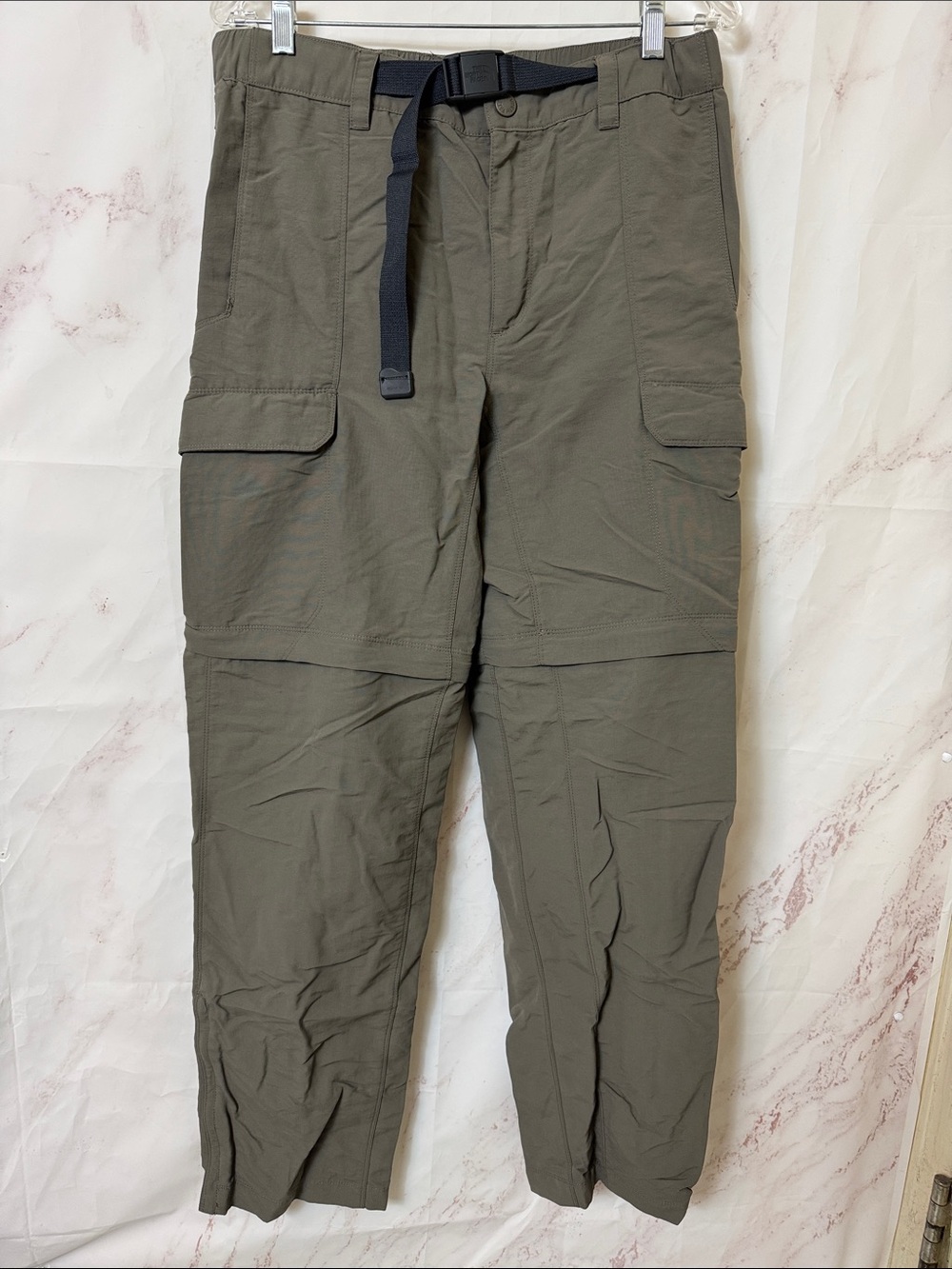 The North Face Men's Convertible Zip Off Hiking Pants Olive M